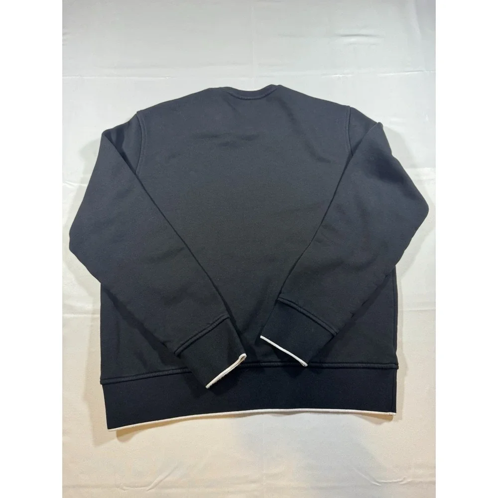 Michael Kors Men's Black Crewneck with Embossed KORS and White Logo